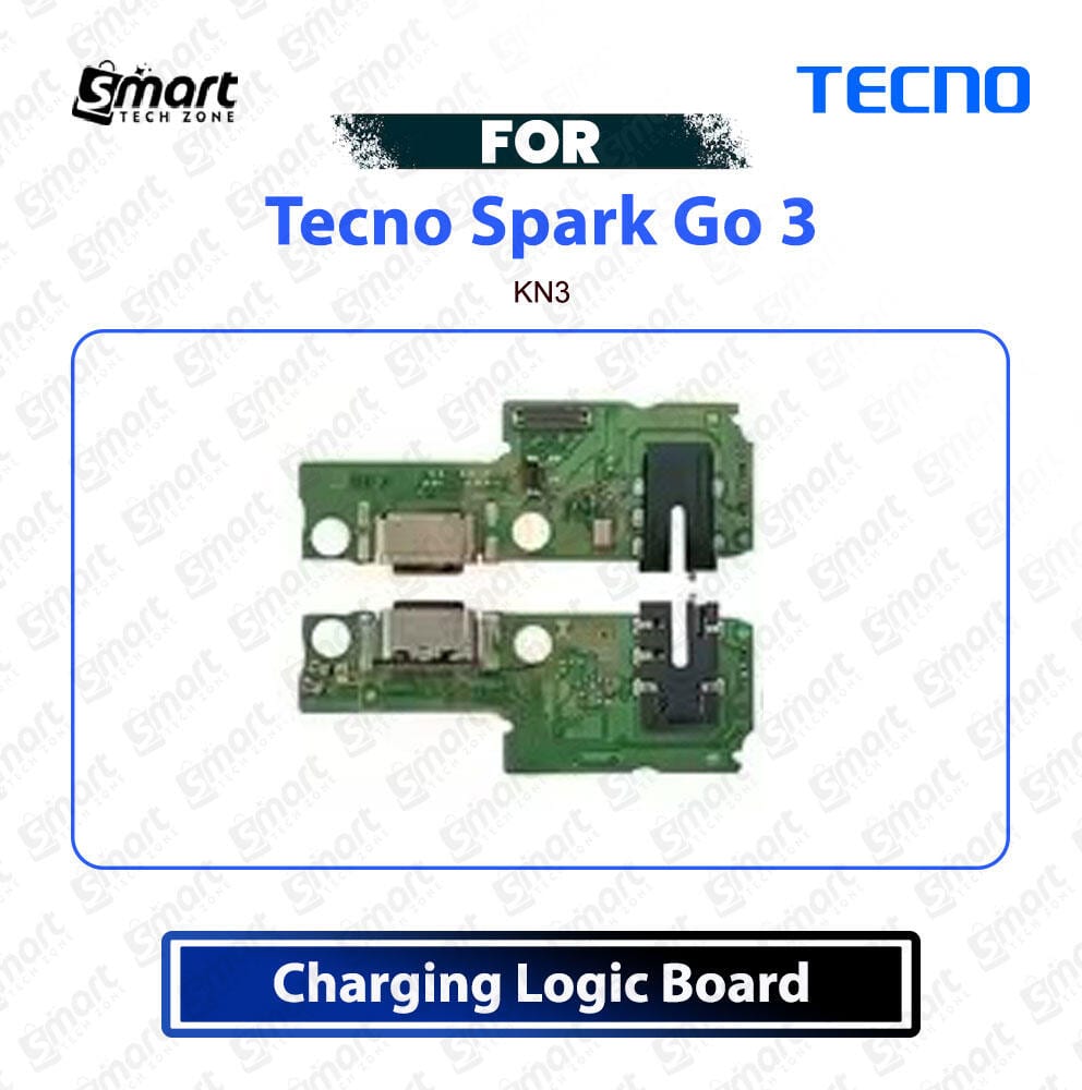 Tecno Spark Go 3 Charging Logic Board Charging Port USB Plug PCB Dock Connector Replacement Spare Repair Part For KN3