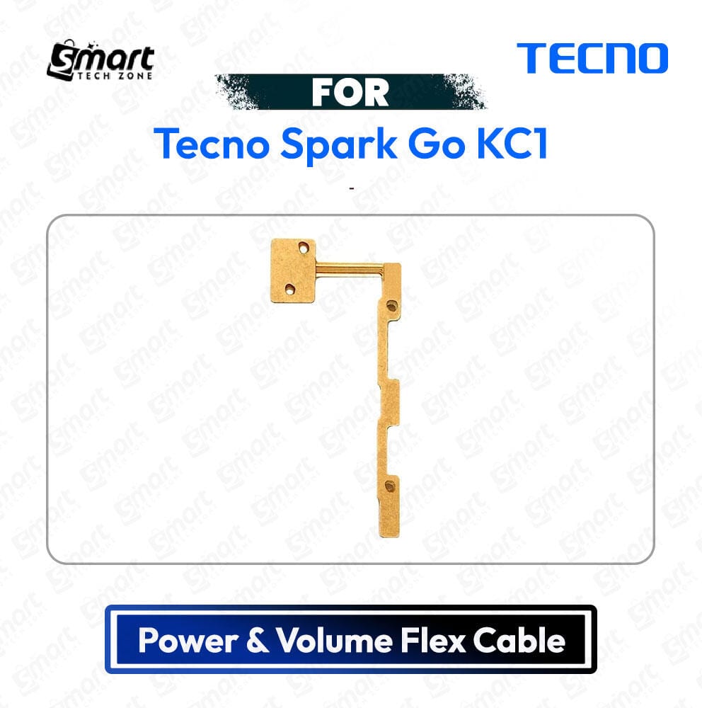 Tecno Spark Go KC1 Power and Volume/On Off Key Flex Cable Replacement Parts