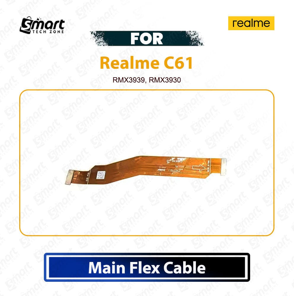 Realme C61 Main Board Motherboard Connector Flex Cable Ribbon PCB Board Replacement Repair Spare Part For RMX3939, RMX3930
