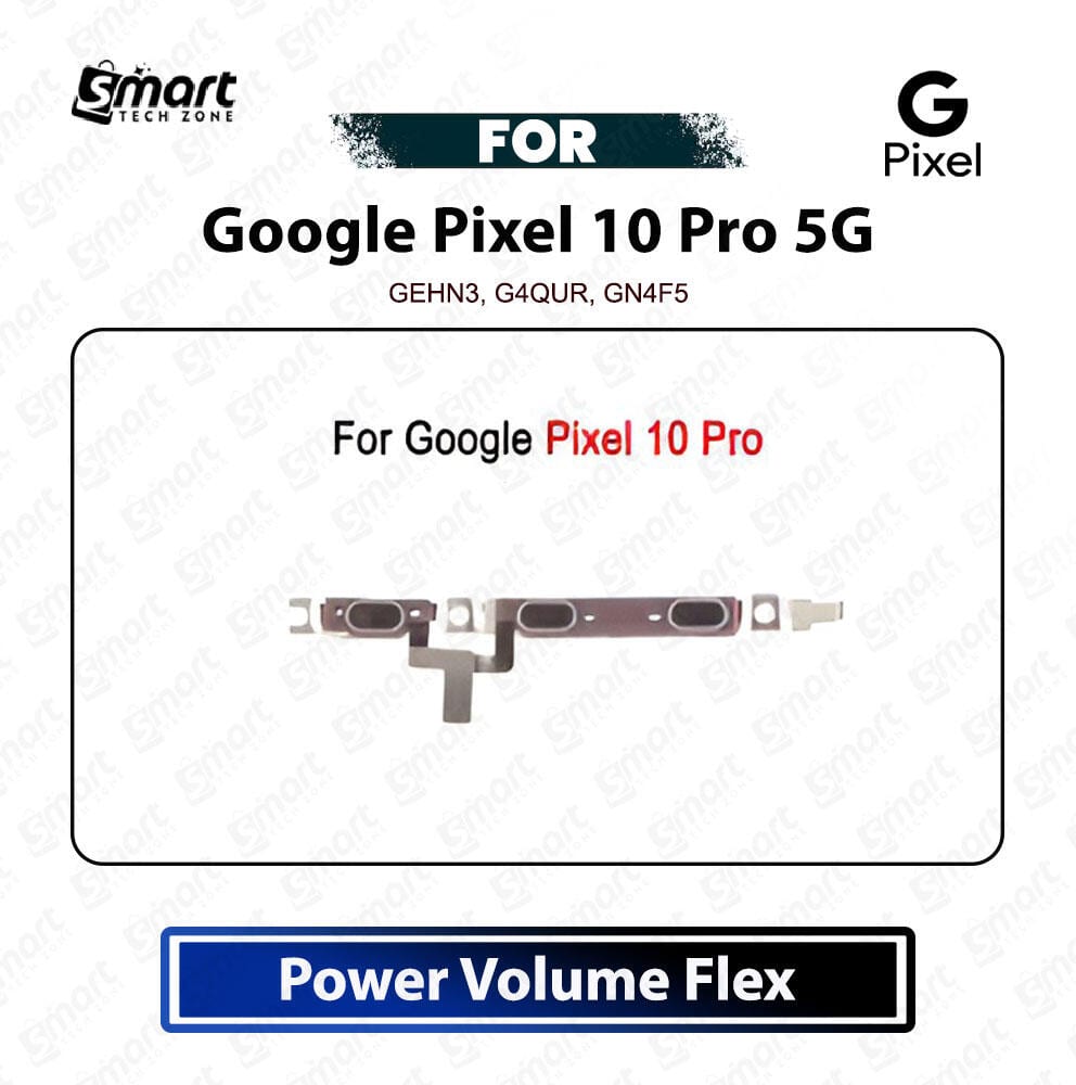 Google Pixel 10 Pro 5G Power On Off Switch Button Side Volume Up Down Buttons Flex Cable Replacement Repair Spare Part For GEHN3, G4QUR, GN4F5