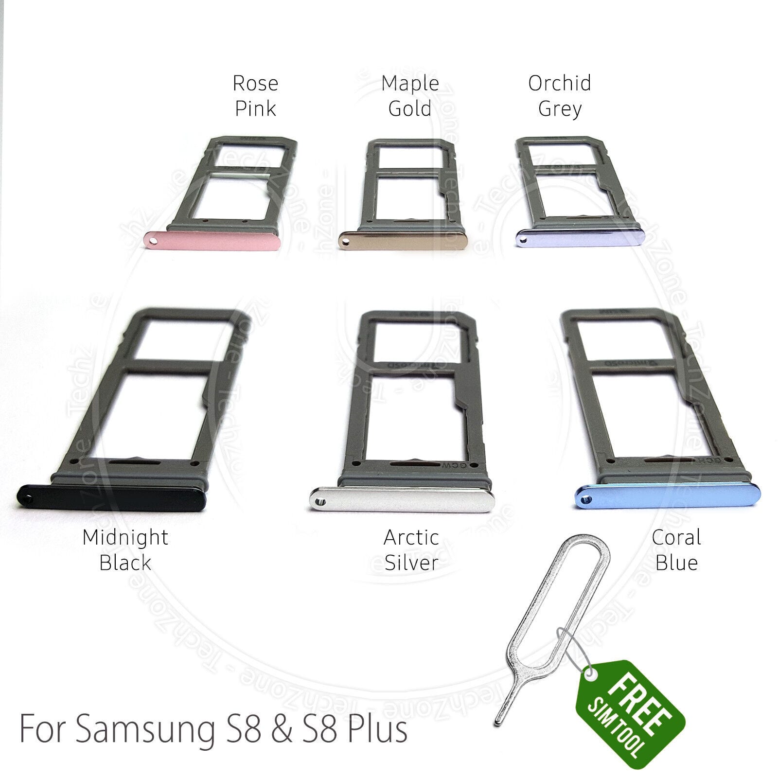 Sim Tray SD Card Tray Holder Card Compatible with Samsung Galaxy S8 and S8 Plus/Samsung Galaxy S9/S9 Plus Plus