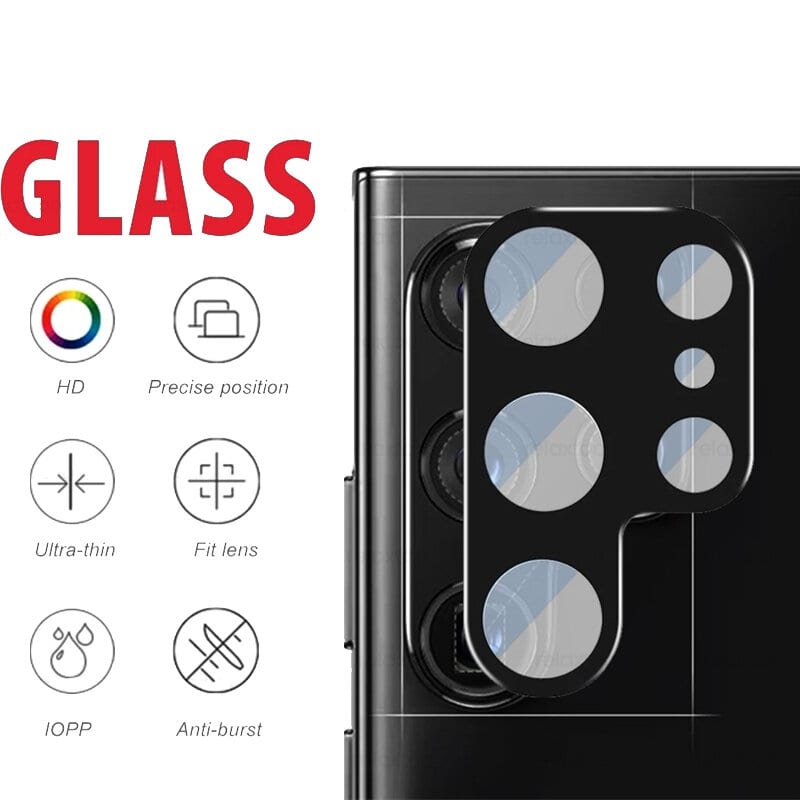 3D Back Camera Lens Protector for Samsung Galaxy S22/S22 Plus/S22 Ultra 5G Full Coverage 360 Degree Protection Tempered Glass Bubble-Free Anti-Scratch Easy Install Ultra-Thin