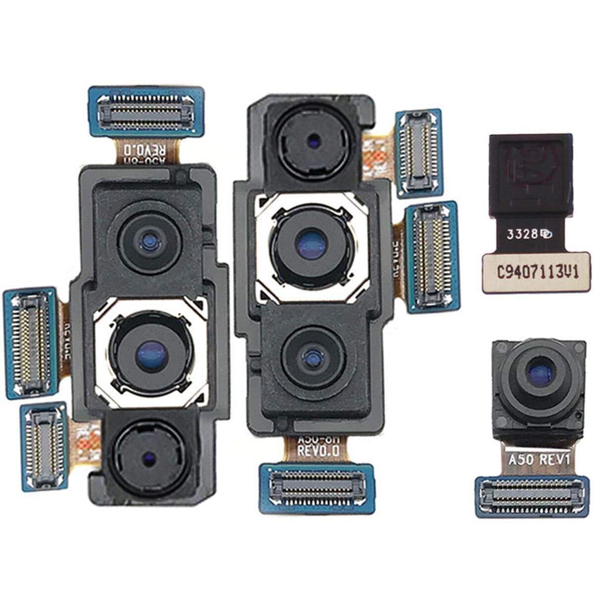 Back Rear Big Main Camera Module Flex Cable For Samsung Galaxy A50 A505 A505F Small Front Camera Flex Replacement Parts