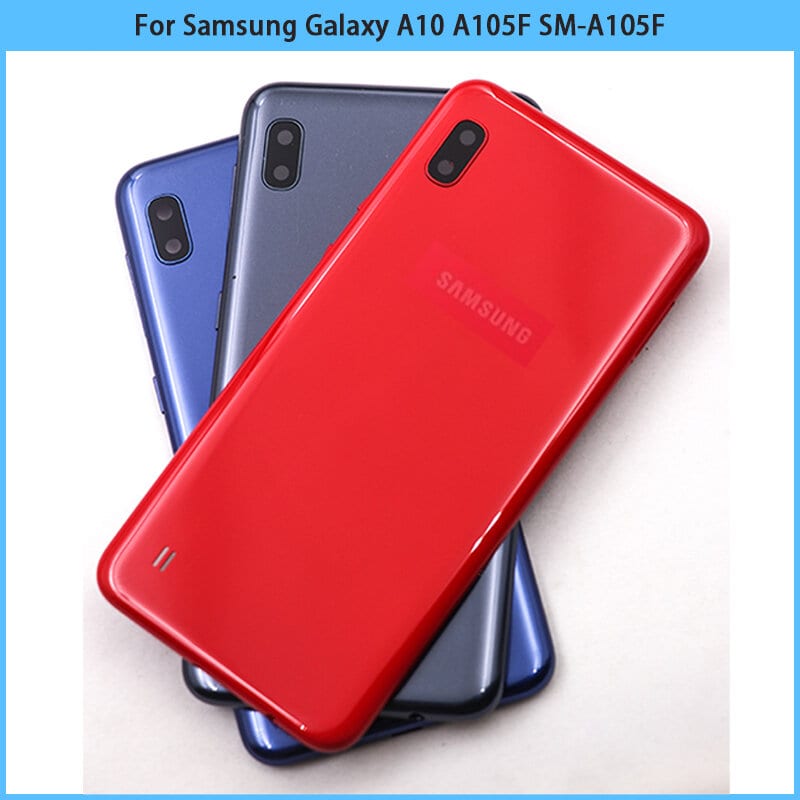 Samsung Galaxy A10 A105f Back Panel/Backshell/ Casing + Camera Lens + Side Buttons With Logo-All Colors Available