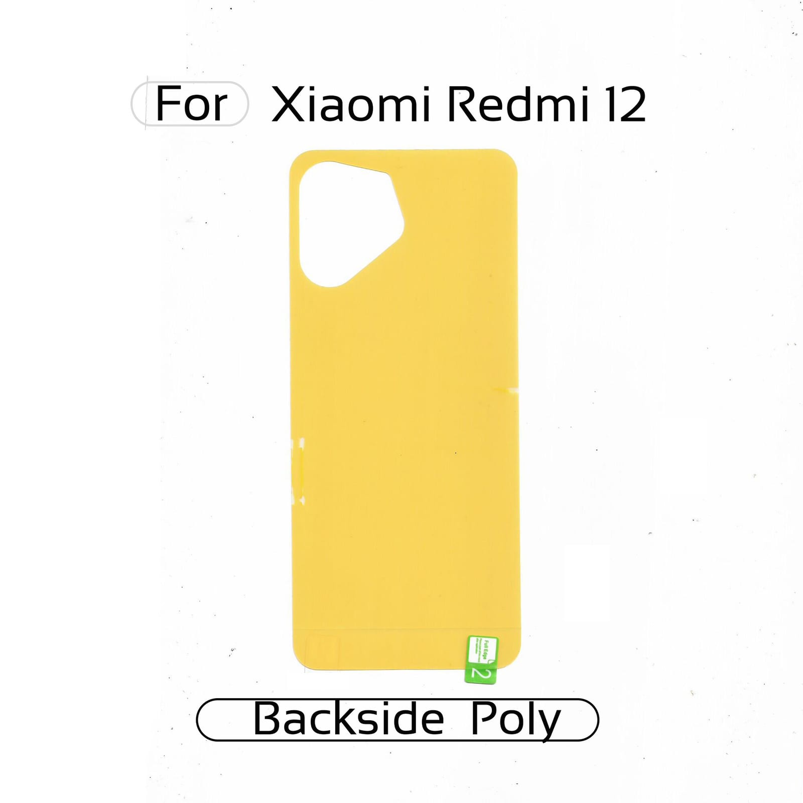 Xiaomi Redmi 12 Back Transparent Poly For Your Device Safe and Scratch Free