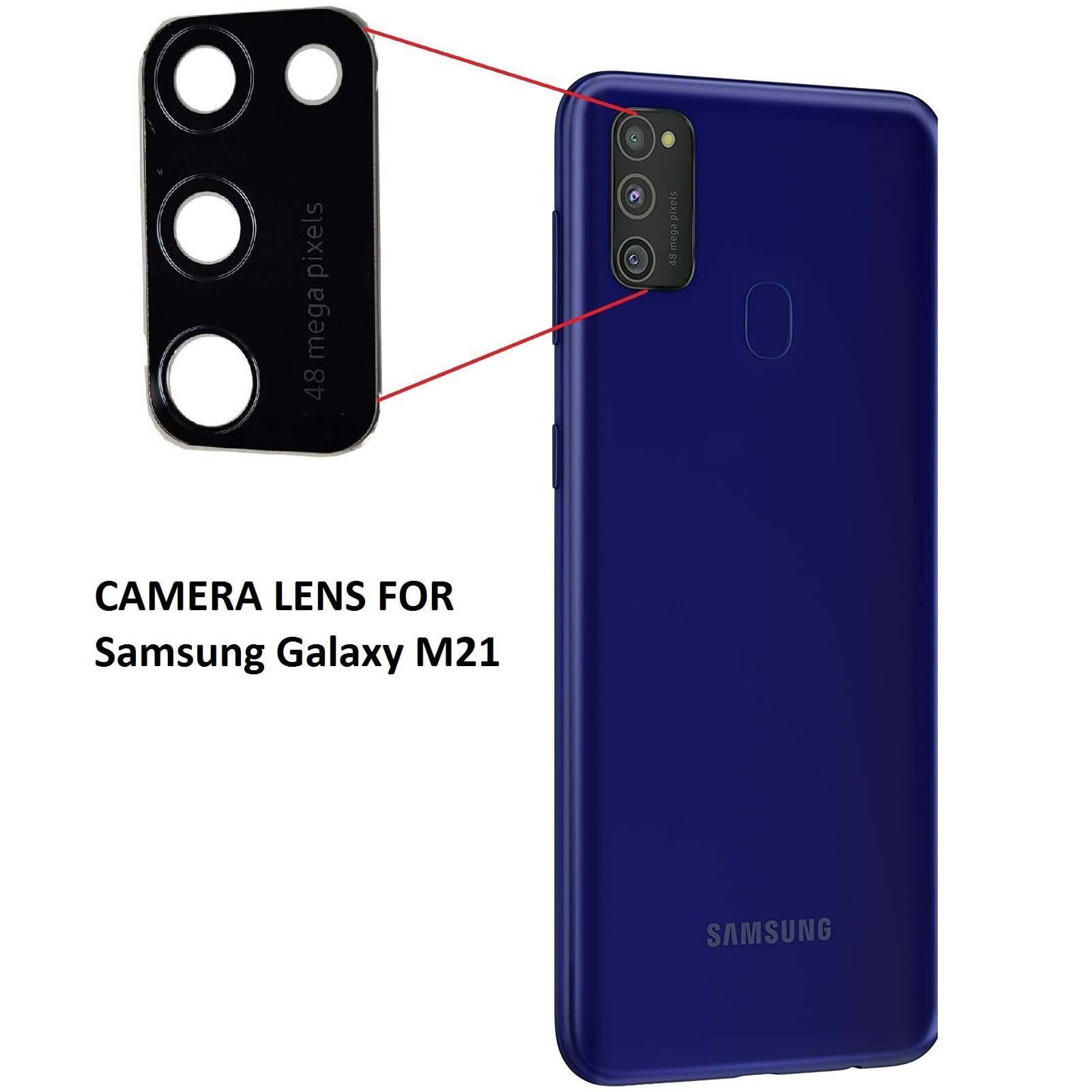 Back Rear Camera Lens Glass Compatible with Samsung Galaxy M21 Camera Lens Glass