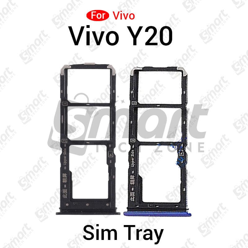 Vivo Y20 Sim Tray Micro SD Card Slot with Sim Ejector Pin Replacement Parts