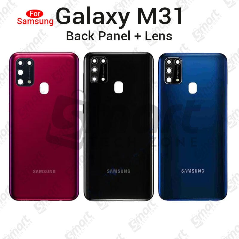 Samsung Galaxy M31 Back Housing Frame / Back Panel / Backshell / Without Camera Glass Replacement Spare Parts