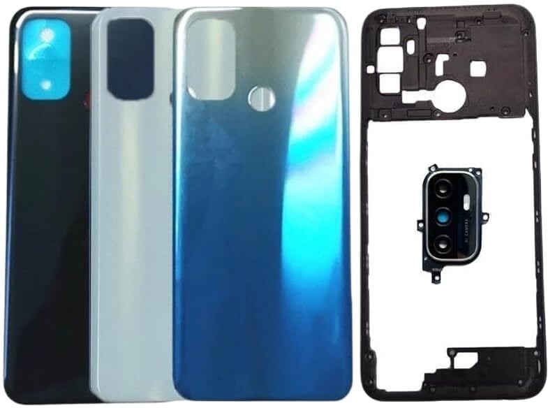 Oppo A53  Middle Bezel Housing Frame and Back Panel With Camera Glass  Without Front LCD Frame Panel