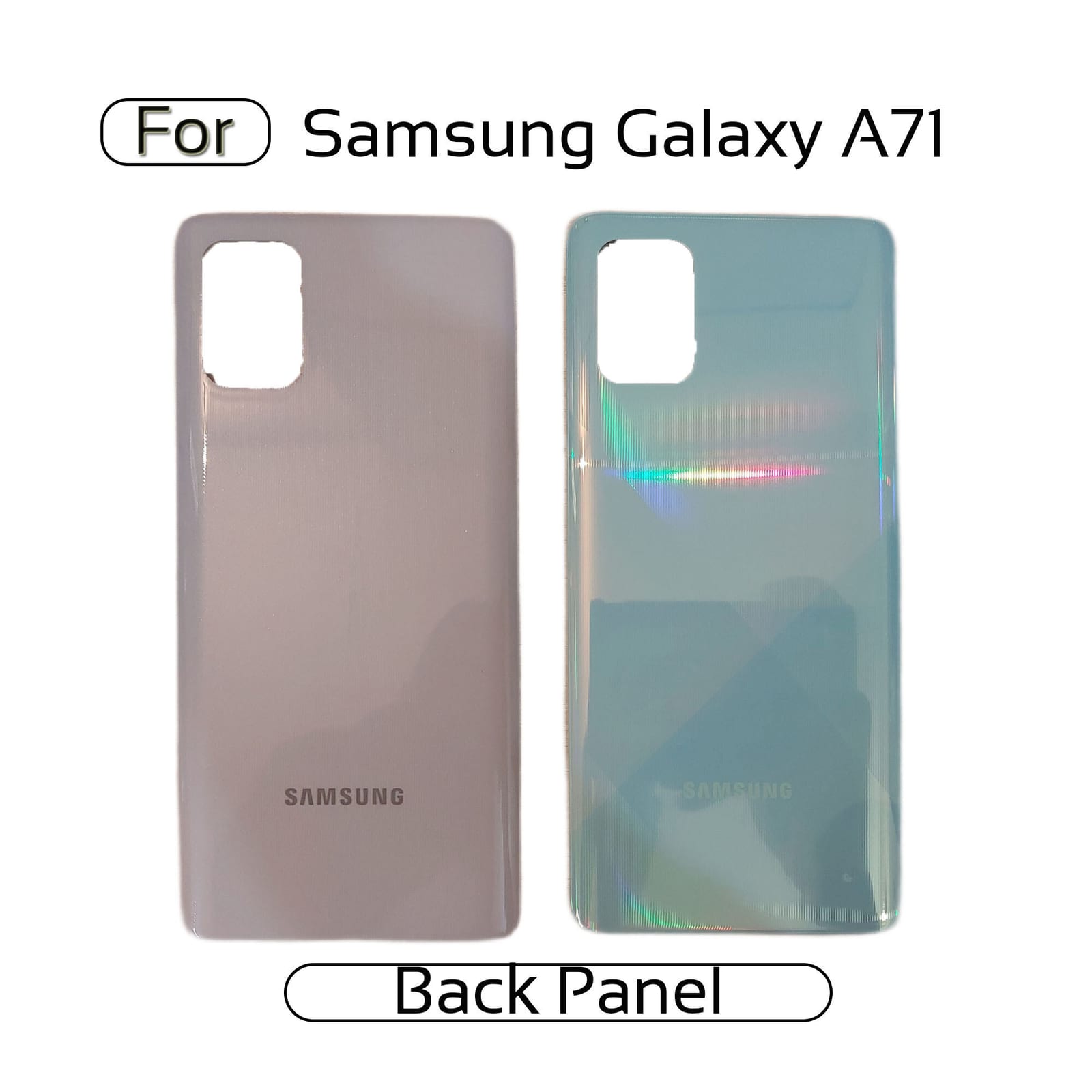 Samsung Galaxy A71 Back Housing Frame / Back Panel / Backshell / Without Camera Glass Replacement Spare Parts