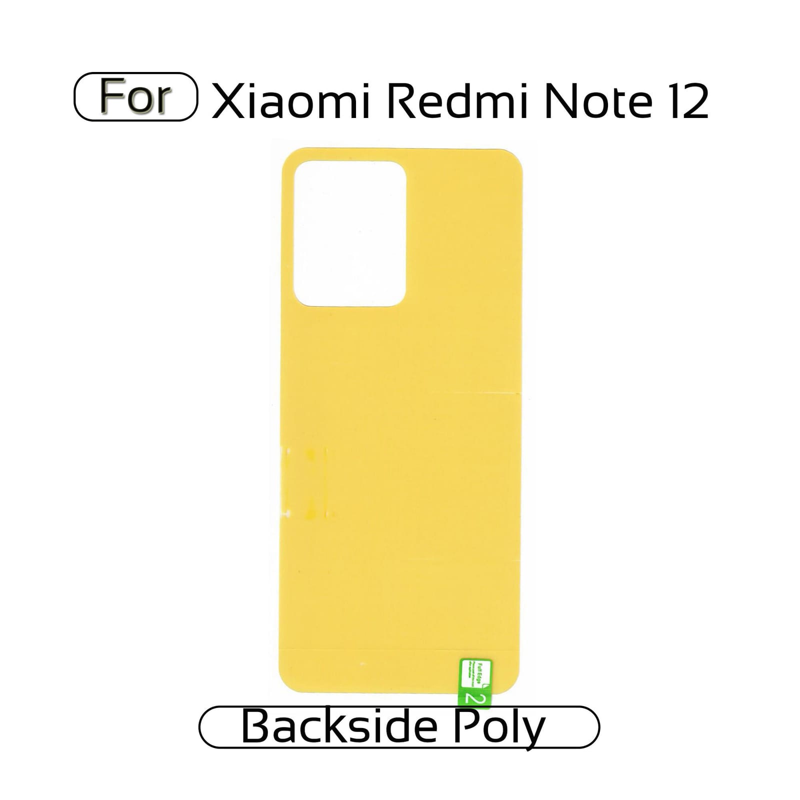 Xiaomi Redmi Note 12 Back Transparent Poly For Your Device Safe and Scratch Free
