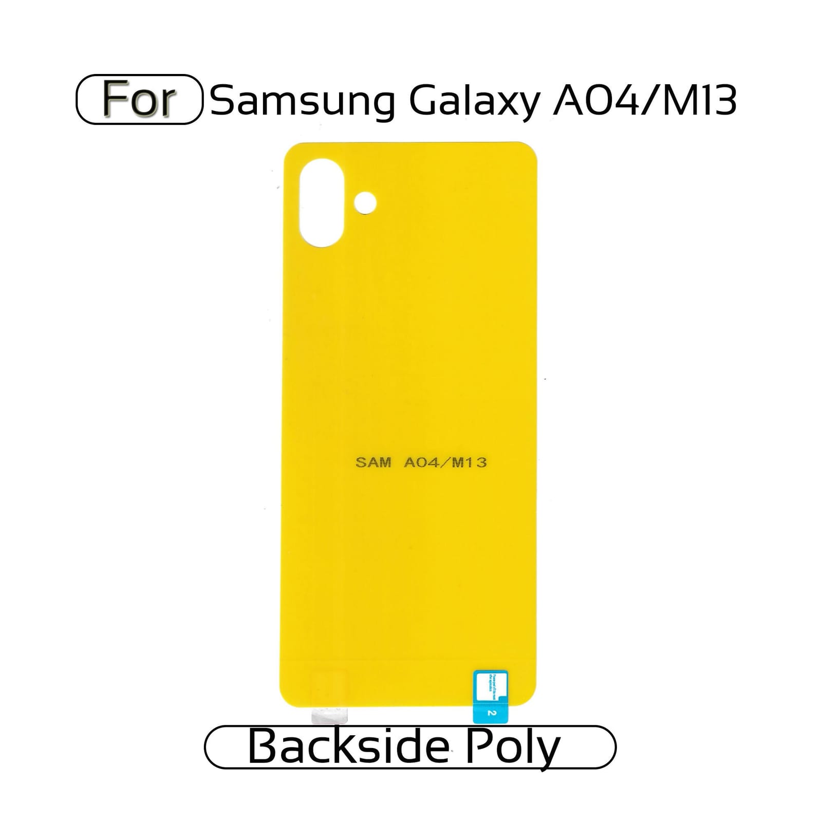 Samsung Galaxy  A04/ Samsung Galaxy M13 Back Transparent Poly For Your Device Safe and Scratch Free