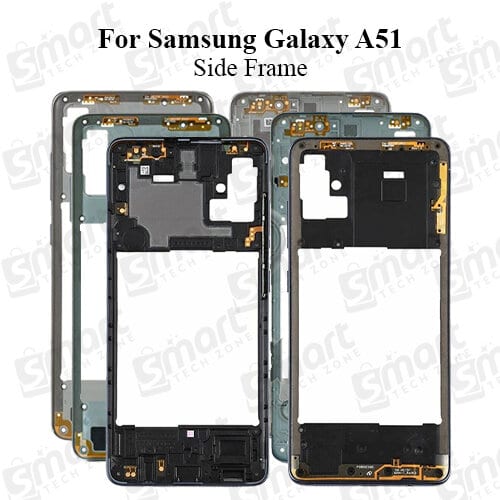 Samsung Galaxy A51 SM-A515 Middle Side Frame Without Front LCD Frame Panel and Back Panel