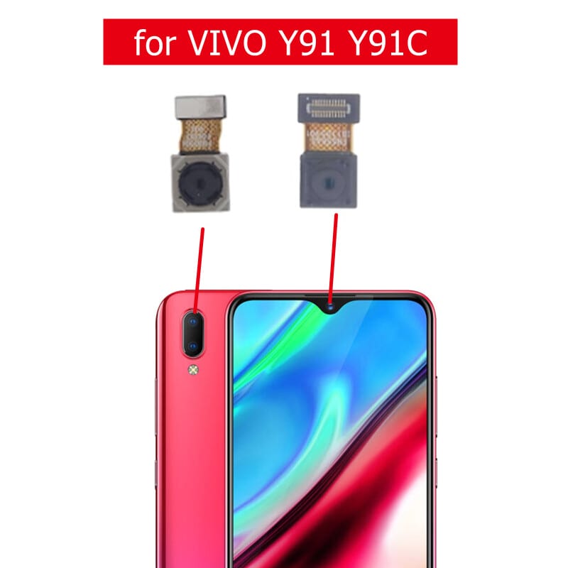 Rear Front Camera for Vivo Y91 Y91c  Selfie Frontal Backside Repair Facing Back Camera Module Replacement Spare Parts
