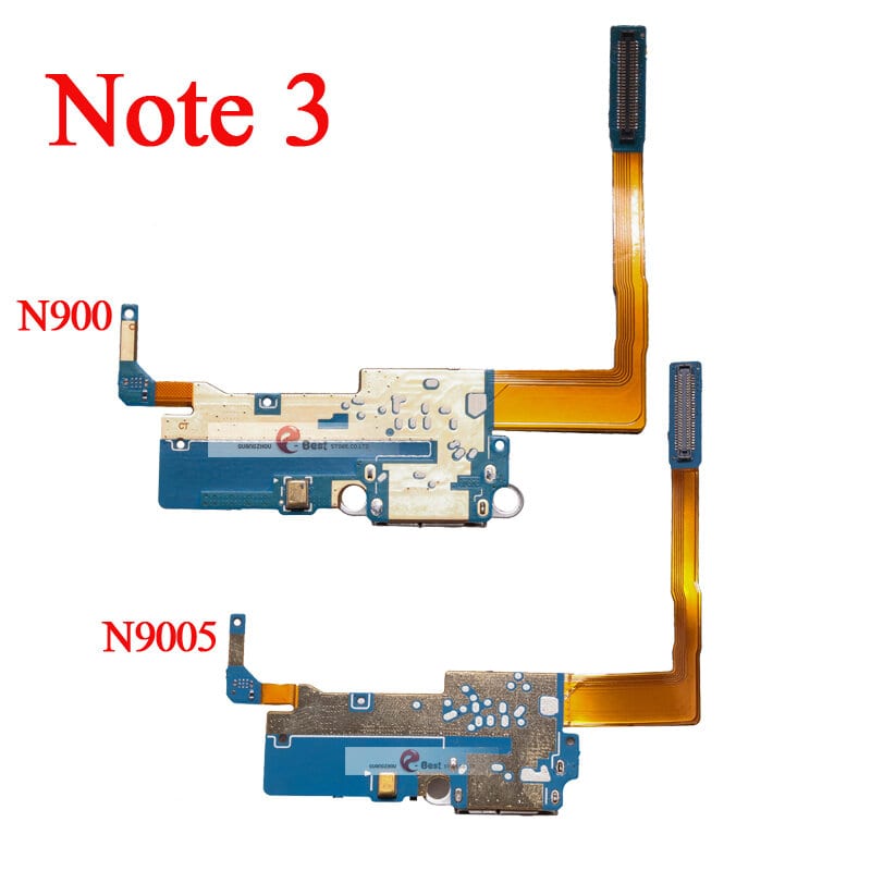 Samsung Galaxy Note 3 Charging Port USB Dock Connector | PCB Logic Board Flex Cable Replacement | N9005 (3G/LTE) N9000 (3G) | Exact Fit
