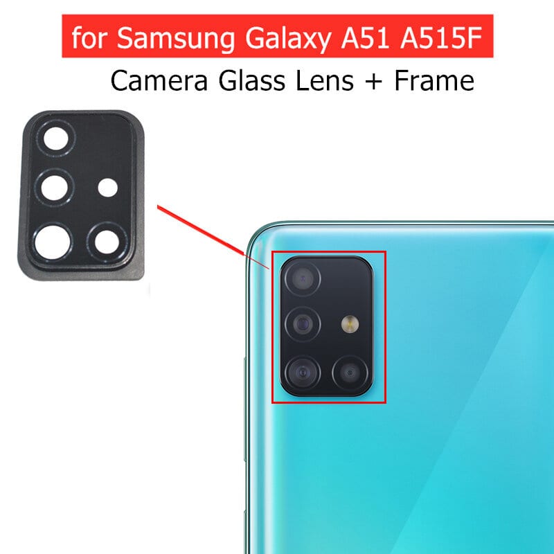 Samsung Galaxy A51 SM-A515 Camera Glass Lens+Frame Replacement