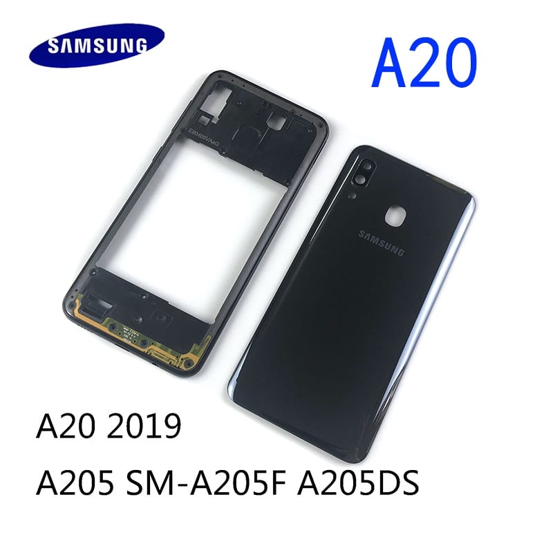 Samsung Galaxy A20 Middle Bezel Housing Frame and Back Panel Without Front LCD Frame Panel