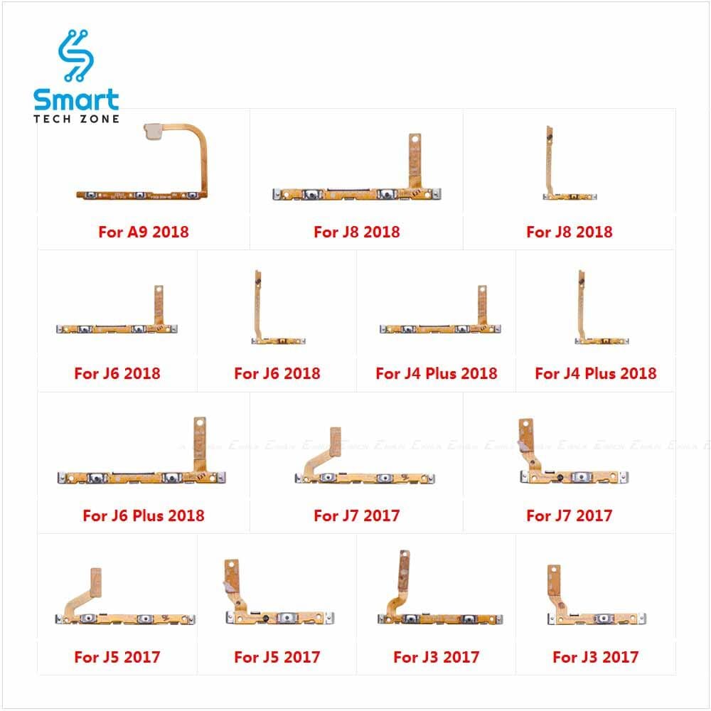 Samsung Galaxy J3 J330 J4+ J415 J5 J530 J6 J600 J6+ J610 J7 J730 J8 J810 A9 A920 2018 2017 Power and Volume Button Flex Cable Ribbon Replacement Repair
