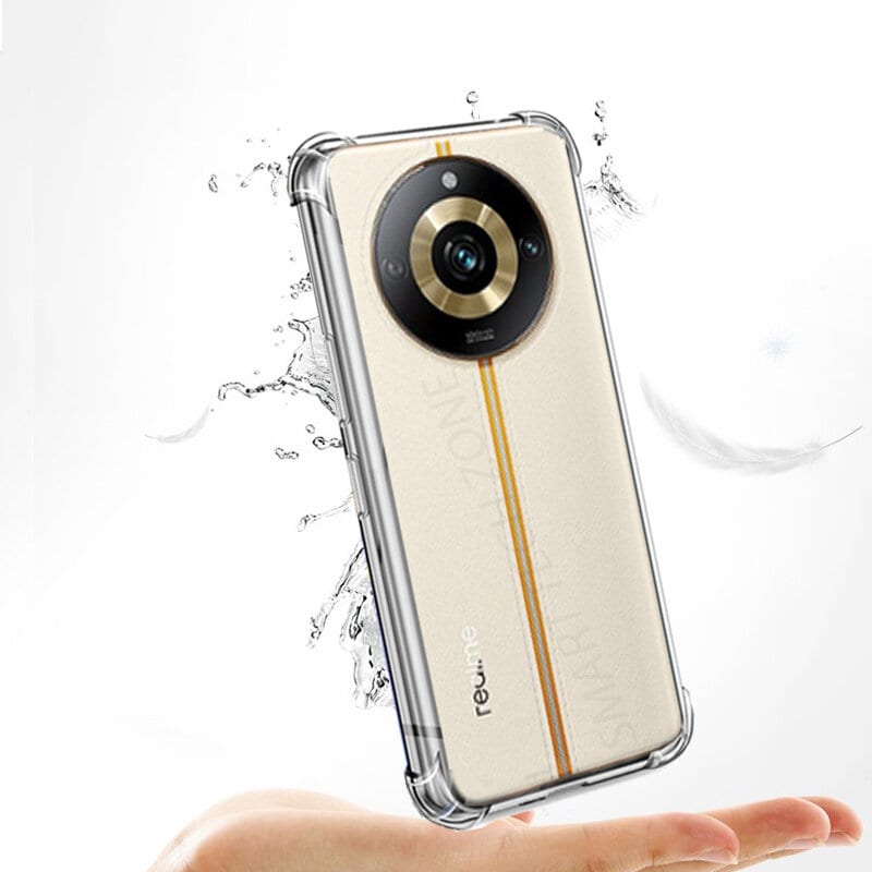 Shockproof Back Cover Case for Realme 11 Pro / 11 Pro Plus 5G | Raised Bump for Camera & Screen Protection | Ultra Clear Soft Silicone Back Cover for Realme 11 Pro/Pro Plus (Transparent)