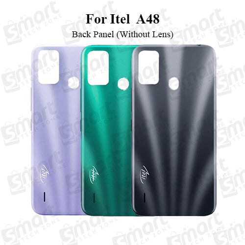 itel A48 Back Panel/Backshell/ Casing + Side Buttons With Logo-All Colors Available
