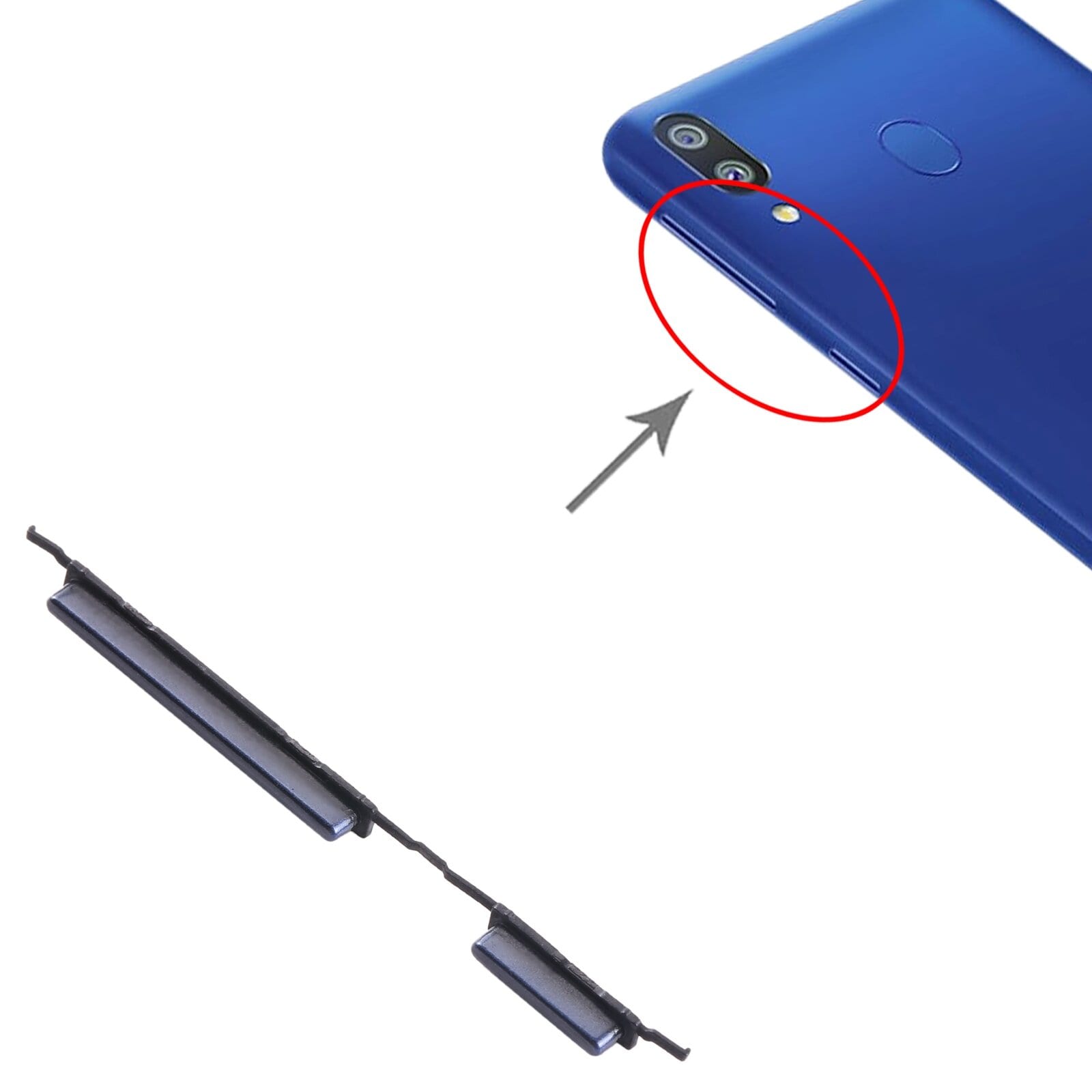 Power Volume Button Out Side Key For Samsung Galaxy M40 (SM-M405)/A60 (SM-A606)