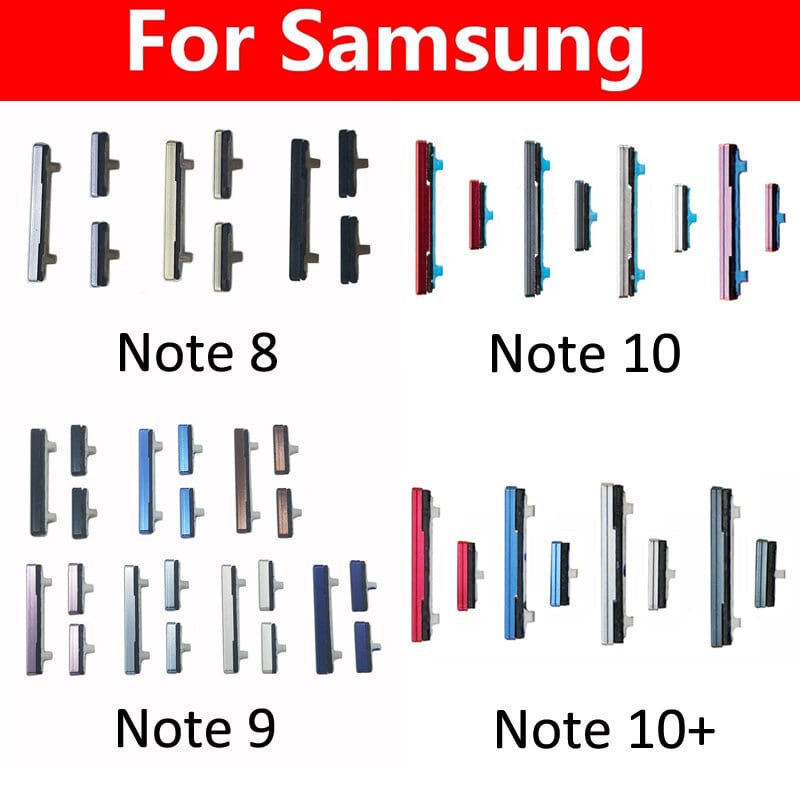 Power Volume Button Out Side Key For Samsung Galaxy Note 8 9 10 Plus External Volume Button + Power ON OFF