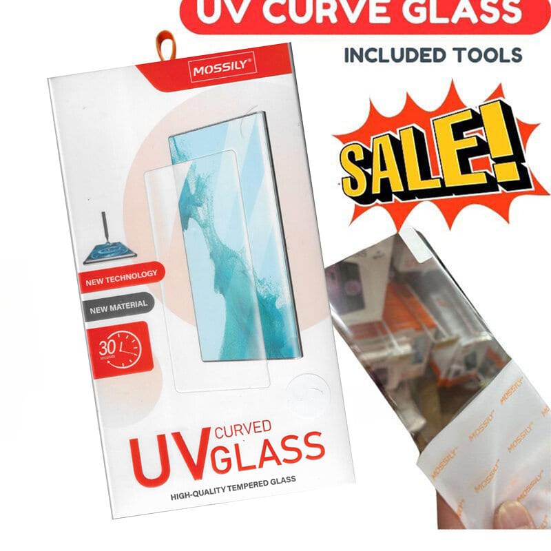 MOSSILY UV Curved Screen Tempered Glass Film Protector for Samsung Galaxy S21 Ultra/ S22 Ultra/ S23 Ultra