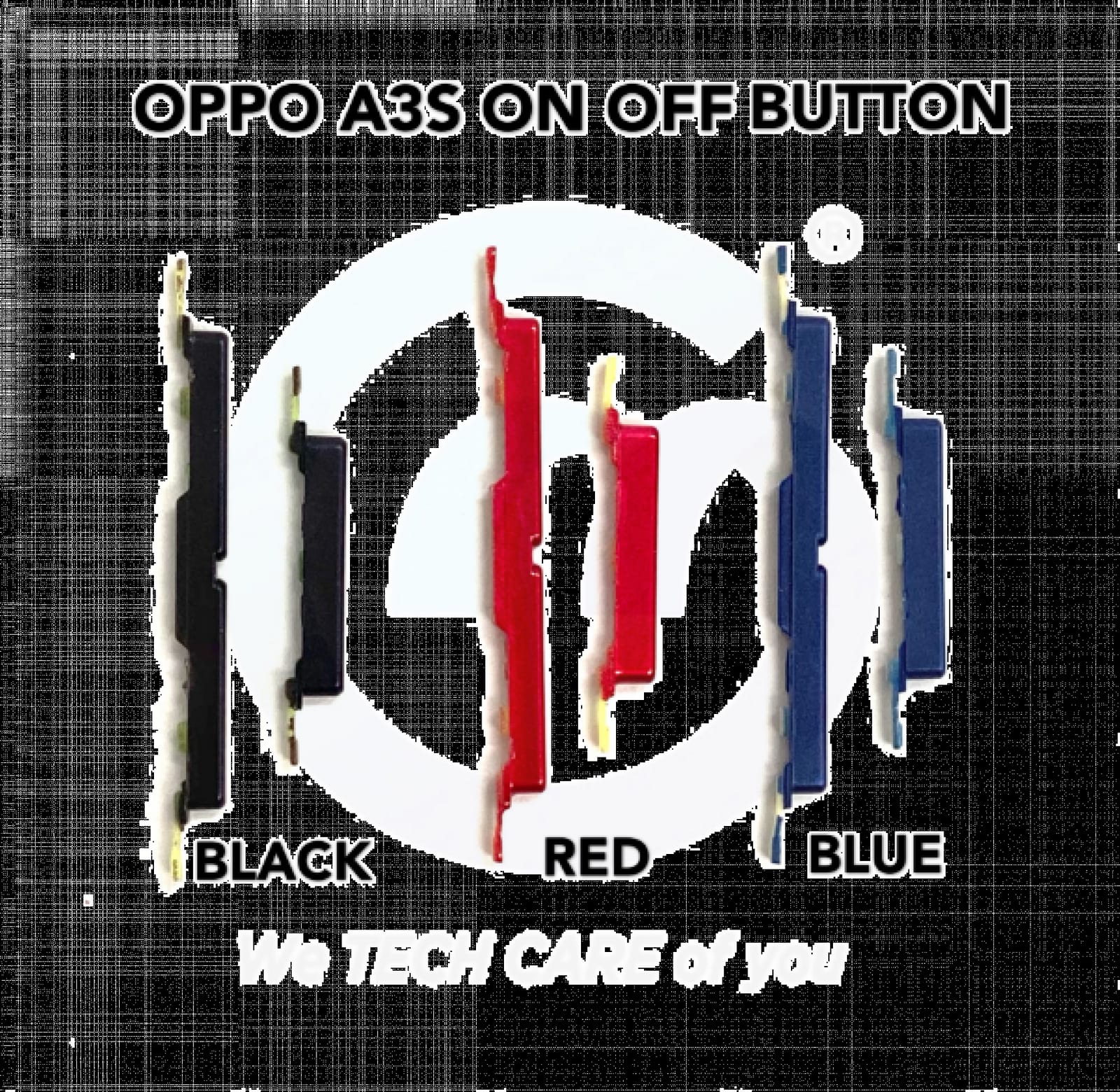 Power Volume Button Out Side Key For Oppo A3s/ A5 (AX5) (Not A5 2020)/A5s External Volume Button + Power ON OFF