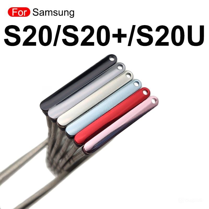 Samsung Galaxy S20/ S20 Plus/ S20 Ultra Dual SIM Tray Replacement Slot Holder with Opening Needle (Sim Ejector)