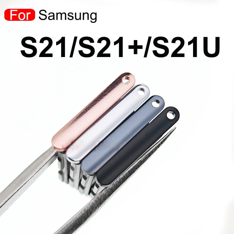 Samsung Galaxy S21 S21 Plus S21 Ultra Dual SIM Tray Replacement Slot Holder for SM-S928U Tray Repair Part with Opening Needle (Sim Ejector)
