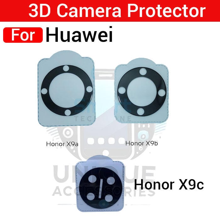 3D Camera Lens Protector for Honor X9c X9a X9b Magic5 Lite Magic6 Lite Silk Print 9H Tempered Glass Full Coverage
