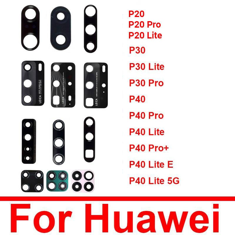 Main Camera Lens Glass Cover For Huawei P20 P20 Pro P20 Lite P30 P30 Pro P40  P40 Pro P40 Lite E 5G Camera Protection Glass Cover