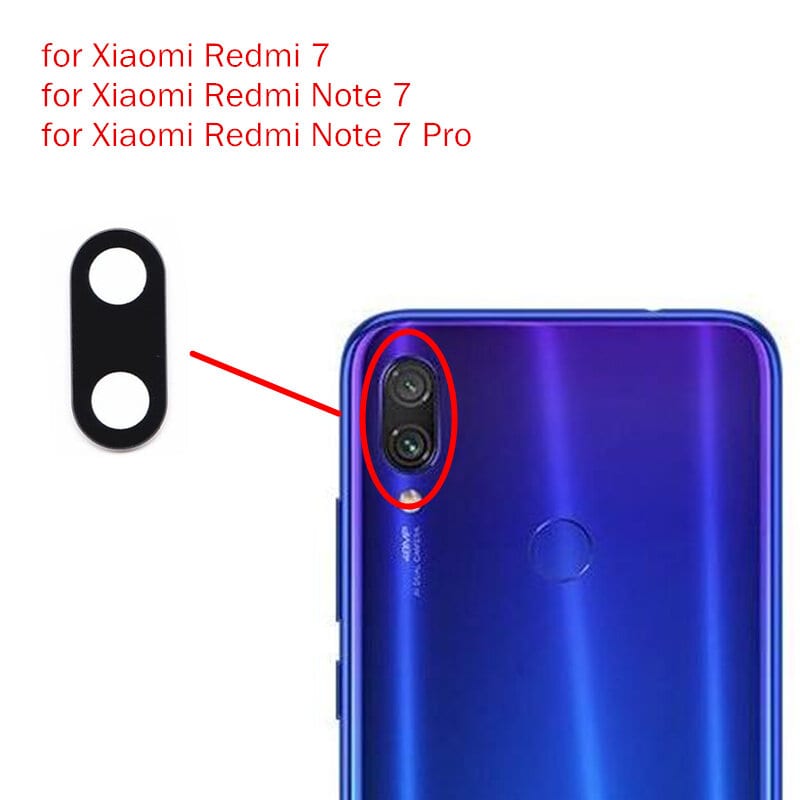 Camera Main Glass Lens for Xiaomi Redmi 7/ Note 7/ Note 7 Pro Replacement Part (Not Tempered Camera Glass Protector)
