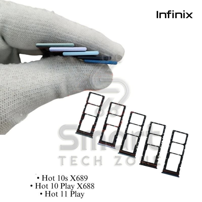 For Infinix Hot 9 Play X680/ Hot 10s X689/ Hot 10 Play X688 Sim Tray and SD Card Slot with Sim Ejector