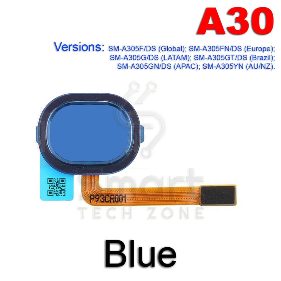 Fingerprint Scanner Sensor for Samsung Galaxy A30 A305 Replacement Parts
