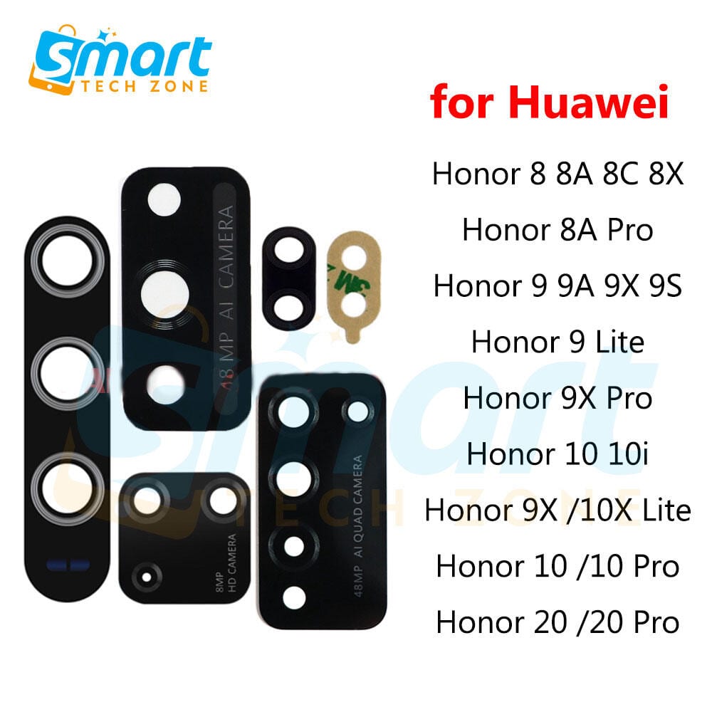 Main Camera Lens Glass Cover For Huawei Honor 8 8A 8C 8X 8A Pro 9 9A 9X 9 S9 Lite 9X Pro 10 10i 10X Lite 10/10 Pro 20/20 Pro Camera Protection Glass Cover