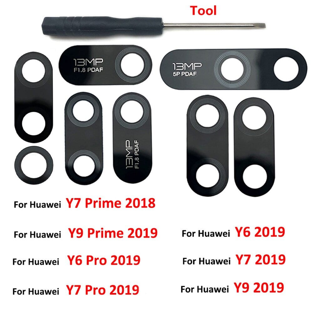 Main Camera Lens Glass Cover For Huawei Y6 Y6 Pro Y7 Y7 Pro Y7 Prime Y9 Y9 Prime 2019 Camera Protection Glass Cover