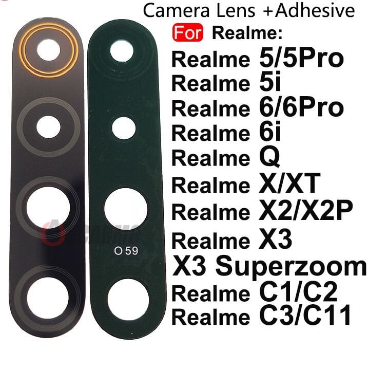 Main Camera Lens Glass Cover For Realme 5 5i 5 Pro 6 6i 6 Pro C2 C3 C11 X2 X2 Pro X3 Q Art Camera Protection Glass Cover