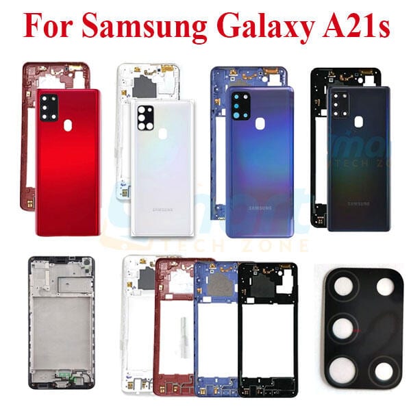 Samsung Galaxy A21s Full Body Housing With Camera Glass (LCD Frame, Side/Middle Frame, Back Panel/Backshell)