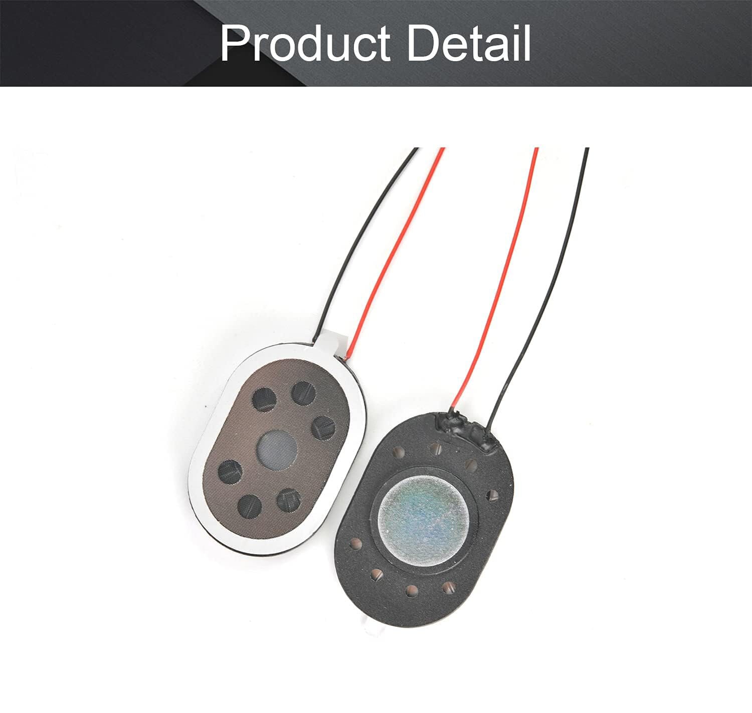 DIY Magnetic Speaker 8 Ohm 1.5W 30mm  × 20mm Oval Shape Internal Magnet Loud Speaker Sound Buzzer For Keypad Button Phone Wired Ringer Parts Replacement