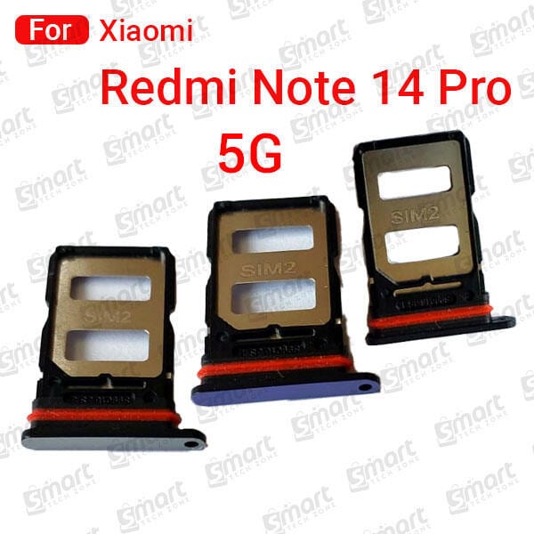 Sim Tray SD Card Tray Holder Card Compatible with Xiaomi Redmi Note 14 Pro 5G Sim Ejector Pin Replacement Part