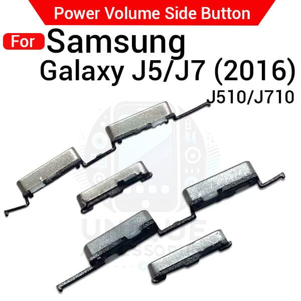 Compatible with Samsung Galaxy J5 J510 J7 J710 (2016) External Side Buttons Power On Off + Volume Control Button Outside Side Keys