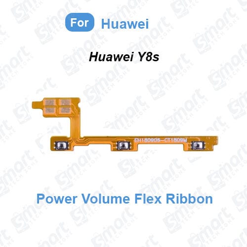 Power On Off Button Volume Switch Key Control Flex Cable Ribbon For Huawei Y8s (JKM-LX1, JKM-LX2, JKM-LX3) Flex Ribbon Cable Replacement Repair Parts