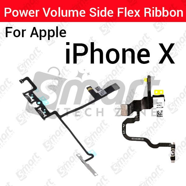 Apple iPhone X Power on / off Switch Button Side Volume Up Down Buttons Flex Cable Replacement Parts