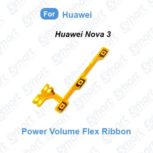 Power Volume Side Key Flex Ribbon For Huawei Nova 3 (PAR-AL00, PAR-LX1M, PAR-LX1, PAR-LX9, PAR-TL20, PAR-TL00) Flex Ribbon Cable Replacement Repair Parts