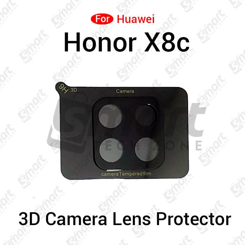 3D Back Camera Lens Glass Protector for Huawei Honor X8c | Full Camera Coverage I 3D Lens Shield I Oil Resistant