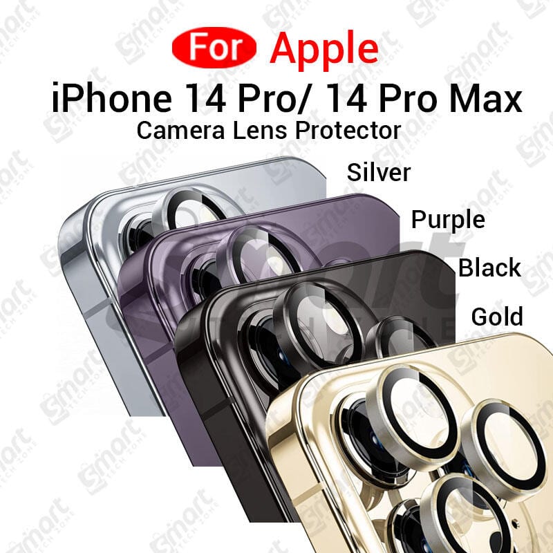 For Apple iPhone 14 Pro 14 Pro Max  All Colour Camera Protector Metal Ring Tempered Glass Camera Lens Protector
