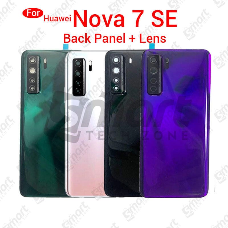 For Huawei Nova 7 SE Back Panel/Backshell/ Casing With Logo and Camera Glass -All Colors Available