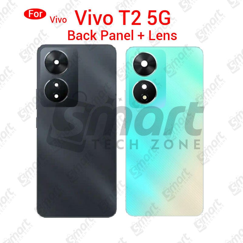 For Vivo T2 5G Back Panel/Backshell/ Casing With Logo and Camera Glass -All Colors Available