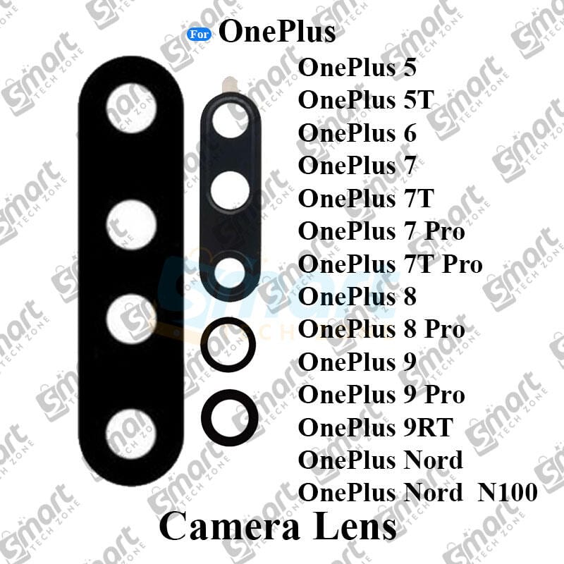 Camera Main Glass Lens for OnePlus 5 5t 6 6 Pro 7 7T 7 Pro  7T  Pro 8 8 Pro 9 9 Pro Nord N100 Replacement Part (Not Tempered Camera Glass Protector)